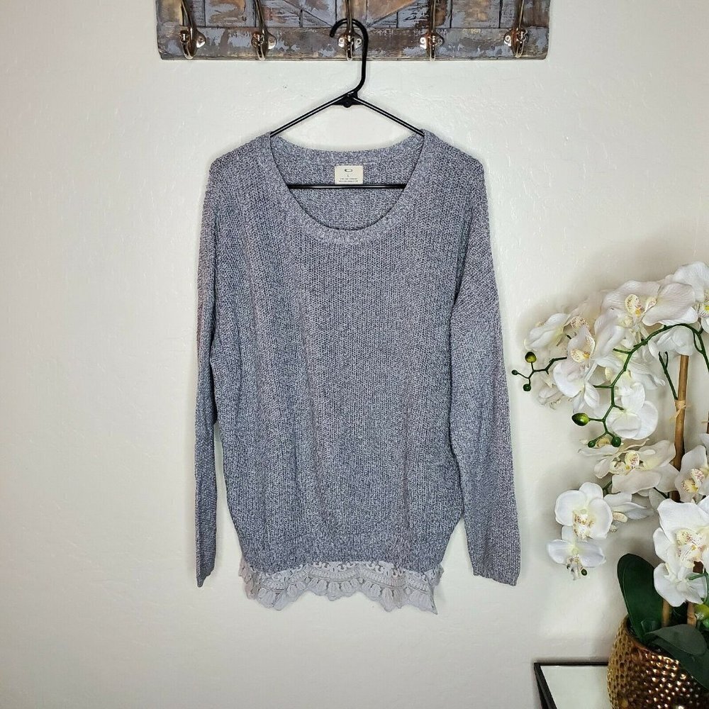 Pins & Needles Anthropologie Womens Gray Sweater